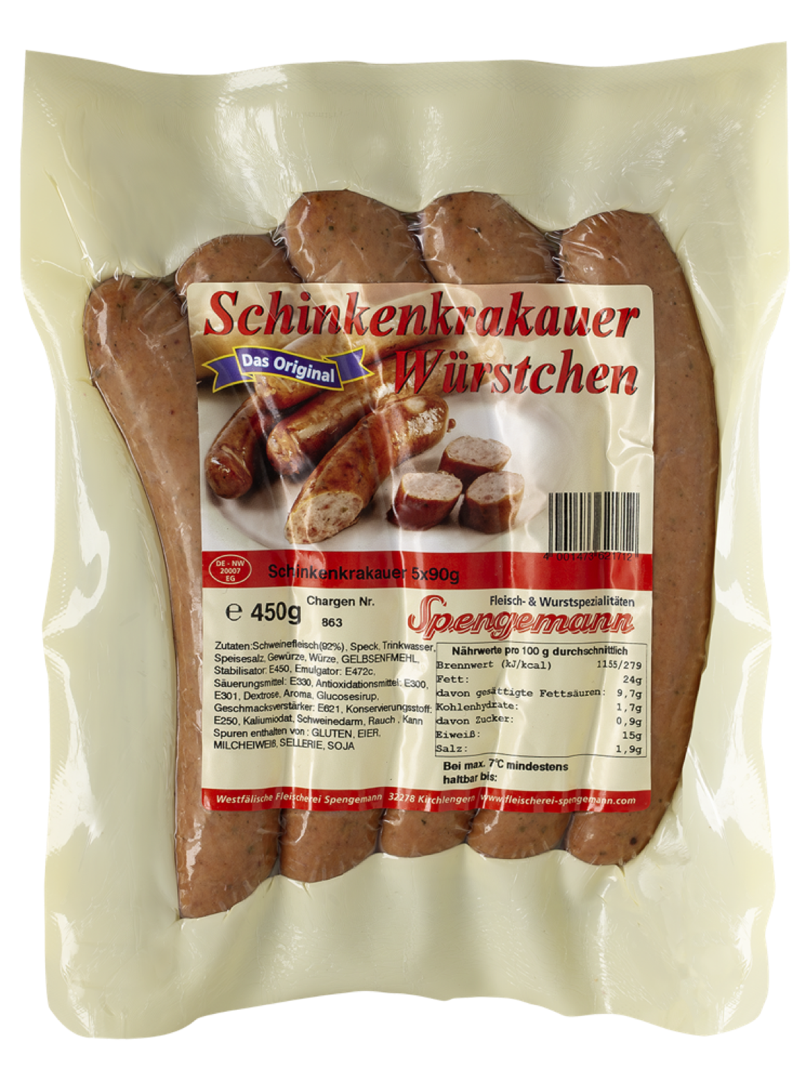 Schinkenkrakauer Wuerstchen 450g 96 dpi Web